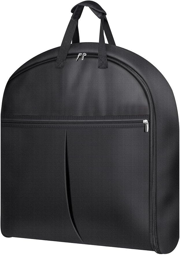 43-Inch Heavy Duty Garment Bags for Travel Waterproof Suit Carrier Bag for Men & Women with Handle and Large Pocket Carry On Luggage in Business Trip...