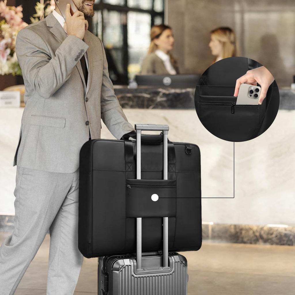 Garment Bags for Travel,Moulyan Carry on Garment Bags for Hanging Clothes Travel,Waterproof Suit Bag with Straps for Men Women Black