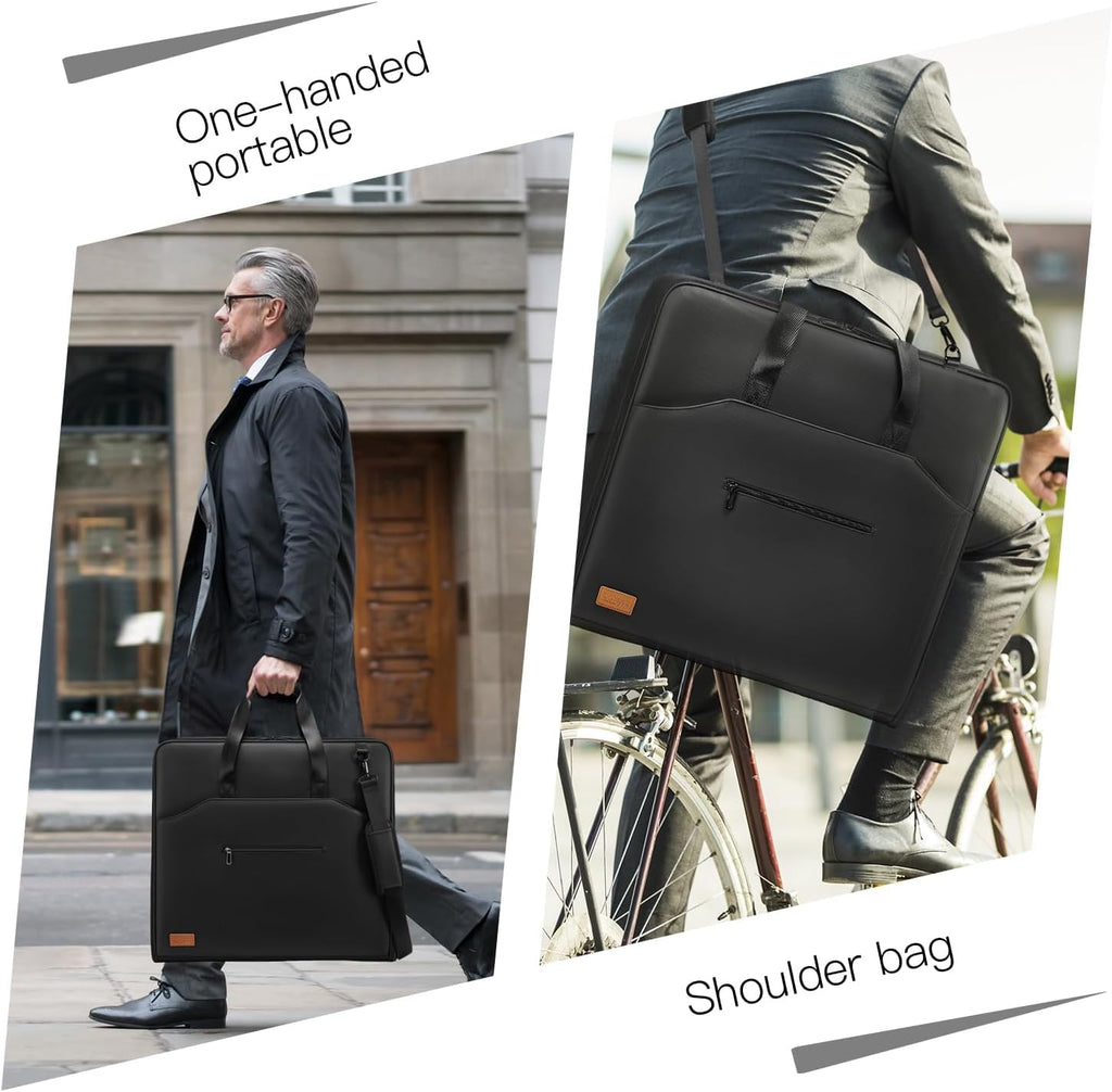 Garment Bags for Travel,Moulyan Carry on Garment Bags for Hanging Clothes Travel,Waterproof Suit Bag with Straps for Men Women Black