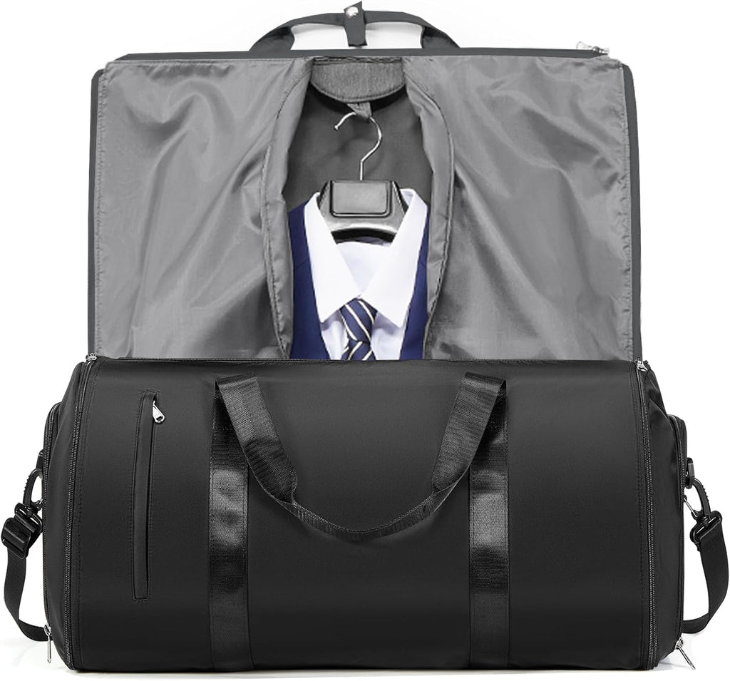 Garment Duffle Bags for Travel,Convertible Carry on Garment Bag with Shoe Compartment,2 in 1 Waterproof Travel Suit Bag for Hanging Clothes with Shoulder...